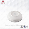 wholesale hotel used small dinnerware sets , white embossment sauce plate dish